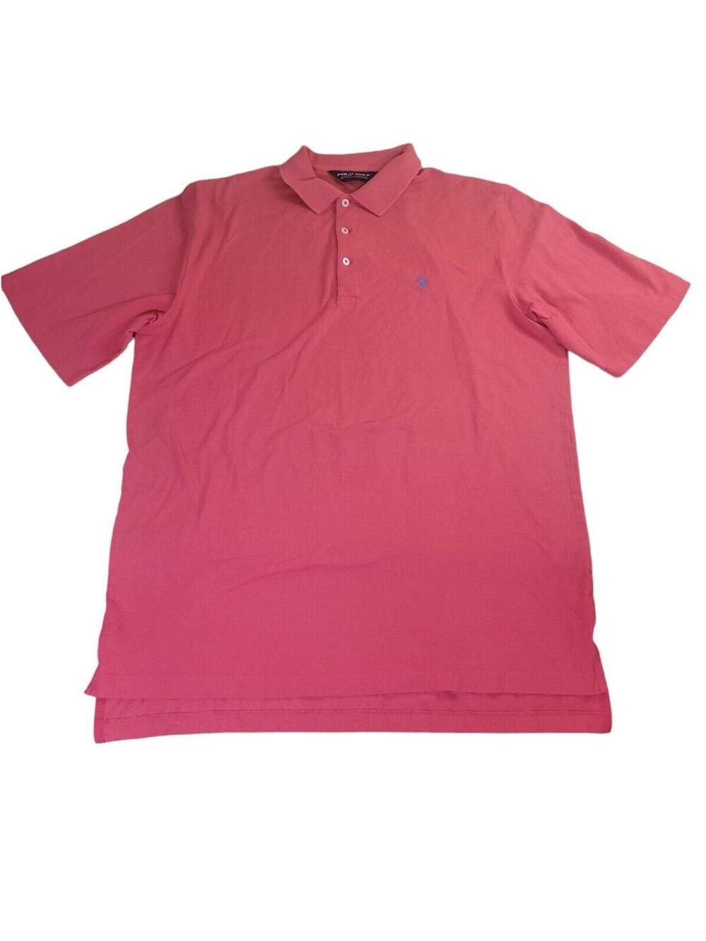 Polo Golf Ralph Lauren Pink Pima Polo Luxe Preppy Country Club L